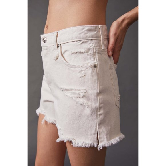 🎉LAST CHANCE🎉 NWT Free People Makai Cut Off Shorts / Bright White - Picture 3 of 10